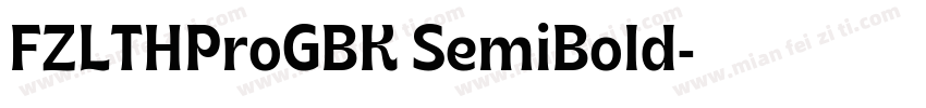 FZLTHProGBK SemiBold字体转换